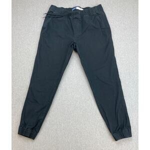 Old Navy Jogger Mens Medium Black Cotton‎ Blend Stretch Drawstring